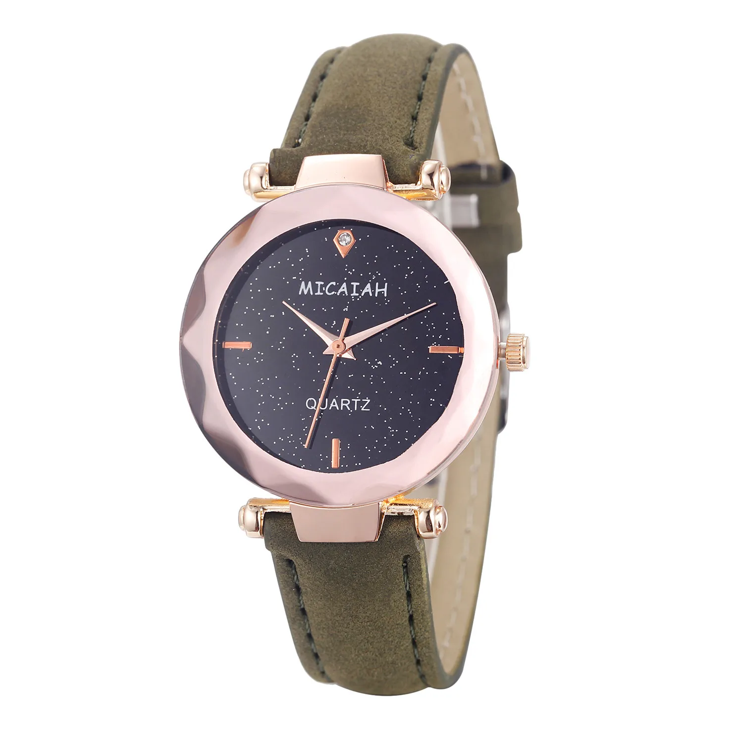 2019 Роскошные модные женские часы Кристальные кожаные повседневные кварцевые