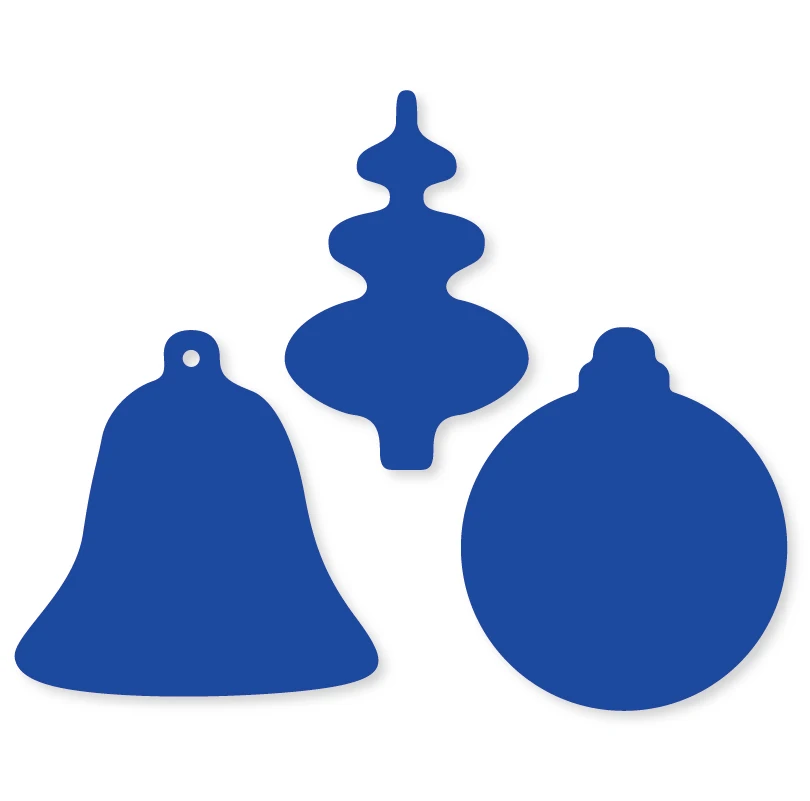 Рождество 3 шт колокольчик рамка для резки металла тиснение трафарет ремесло DIY