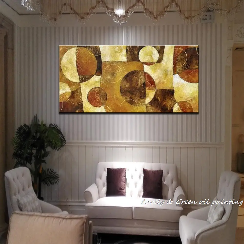 100% оригинальная ручная роспись абстрактная картина маслом на холсте Настенный