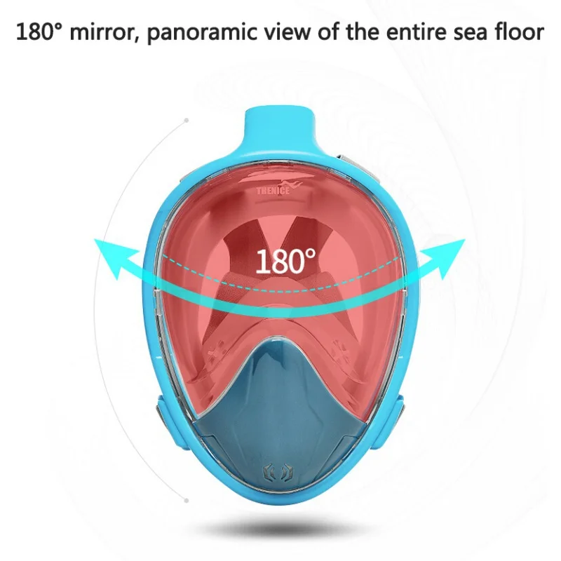 

Snorkeling Mask Myopia Adult Watertight Liquid Swimming Snorkel Mask Child Equipment Diving Full-Dry