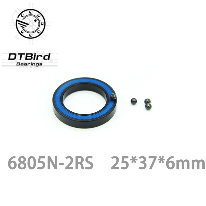 Free Shipping 6805N bearing steel hybrid ceramic ball 6805n rs 25*37*6mm bicycle hubs 6805N-2RS 2rs mr25376 | Обустройство дома
