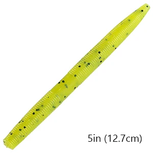 Chartreuse 5in Bassdash Senko Worms 4 ''5'' мягкая палочка приманка для ловли окуня 20 шт - Цвет: Chartreuse 5in