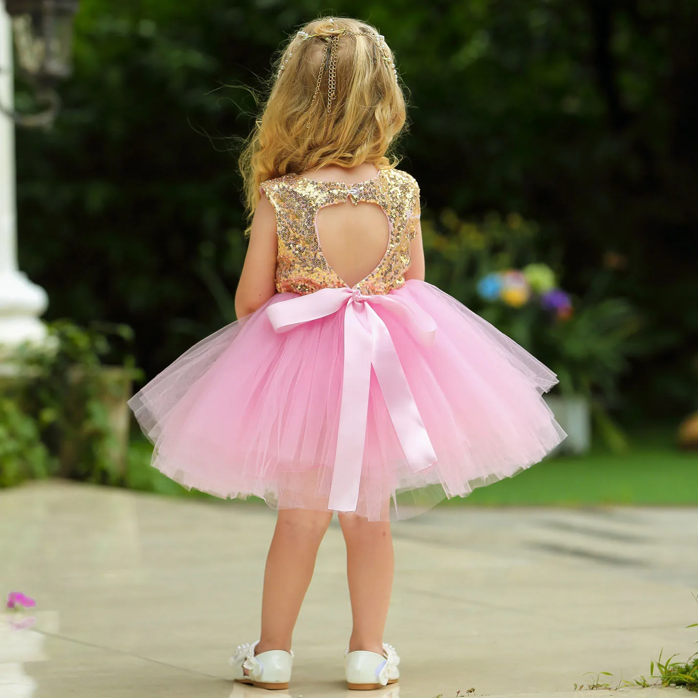 New Silver Mint Green Red Pink Flower Girl Dresses for Party Dress 1-6Y Children Toddler Girls Summer 2019 | Детская одежда и