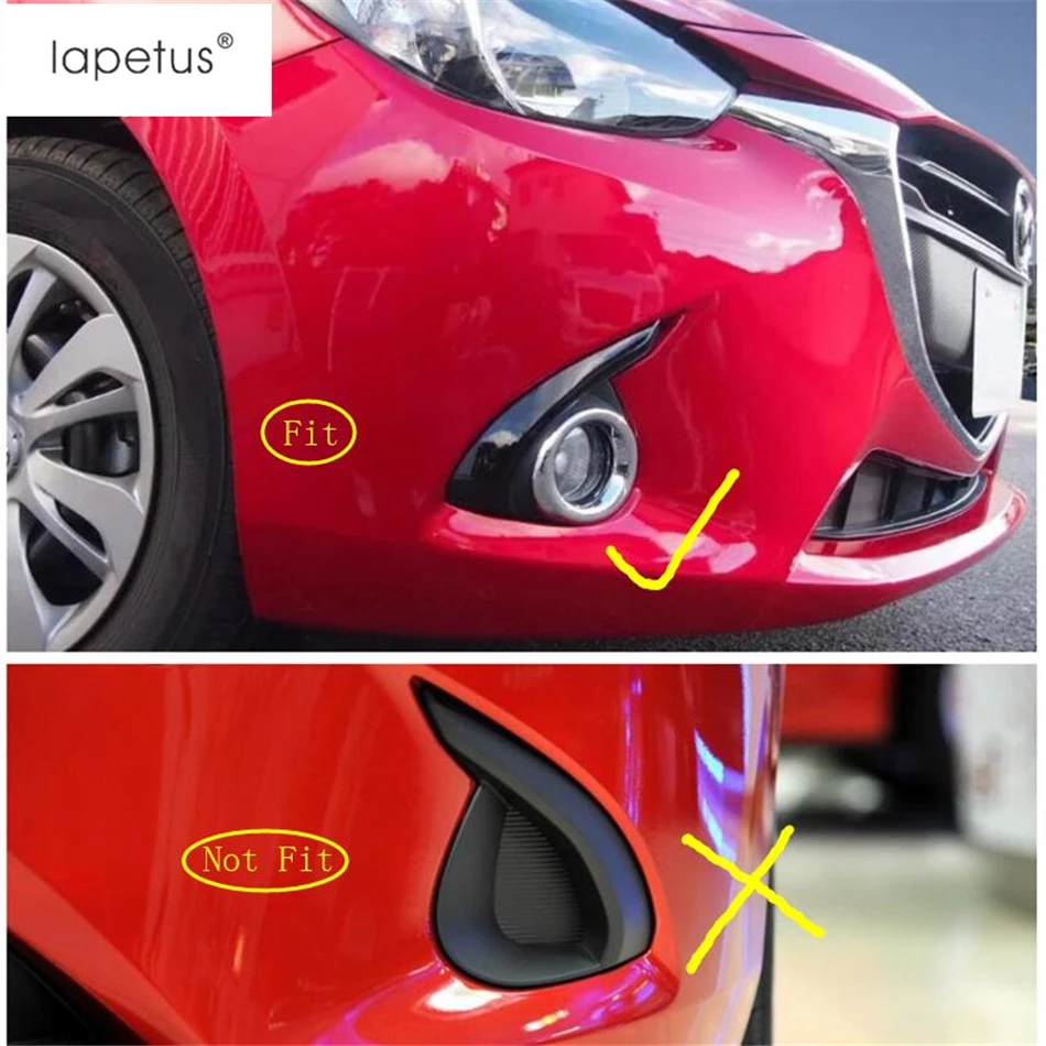 Аксессуары для Mazda 2 Demio 2015 2019 ABS передсветильник противотуманная фара кольцо веко