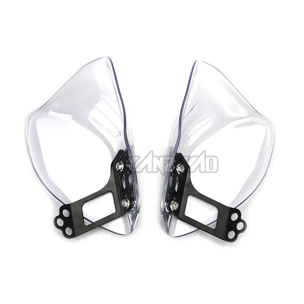 Transparent White Универсальные мотоциклетные щитки для рук для мотокросса Vespa уличный спортивный велосипед Скутер круизер наружное лобовое стекло Защита рук щит - Цвет: Transparent White
