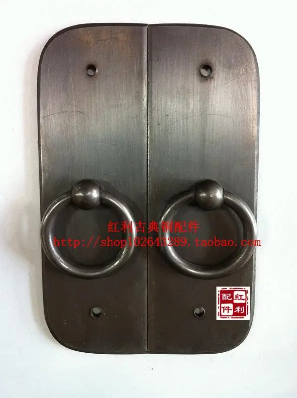 [Аксессуары] Античная китайская Классическая деревянная дверная ручка из мебели