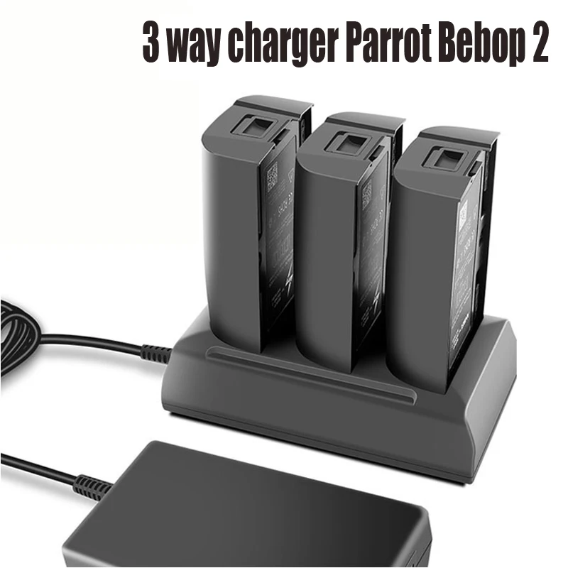 Зарядное устройство 3 в 1 высокая емкость быстрая зарядка адаптер для Parrot Bebop 2