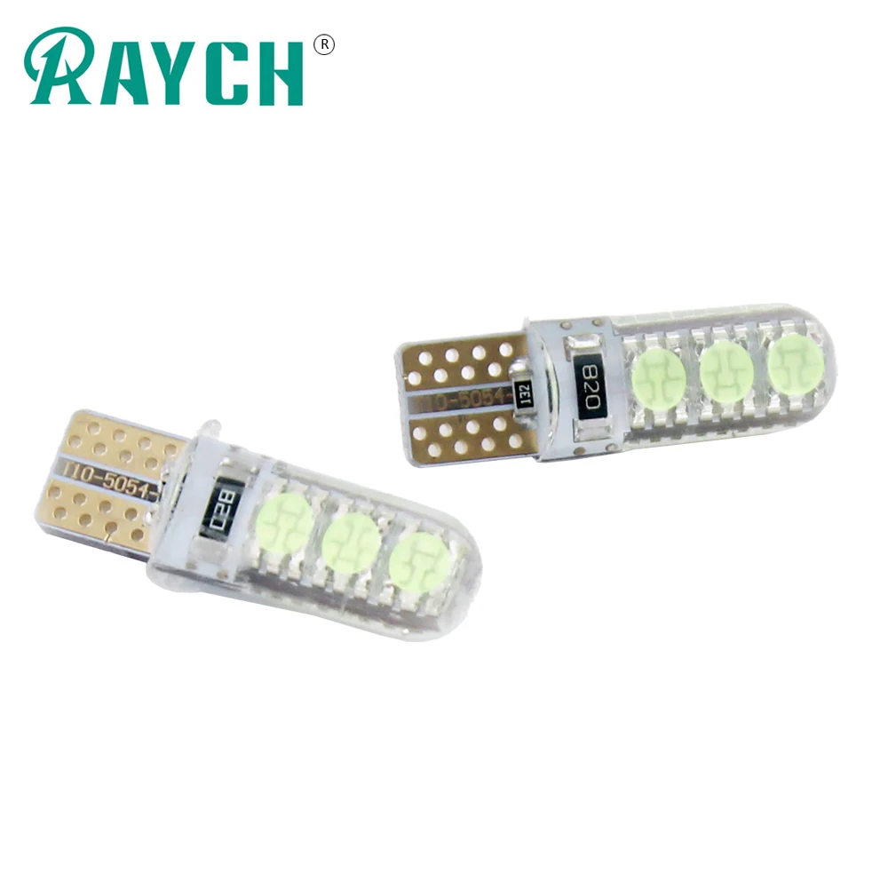 2 шт 12В 5 Вт автомобиля W5W T10 Canbus Светодиодная Лампочка 6030 6SMD 6 светодиодный