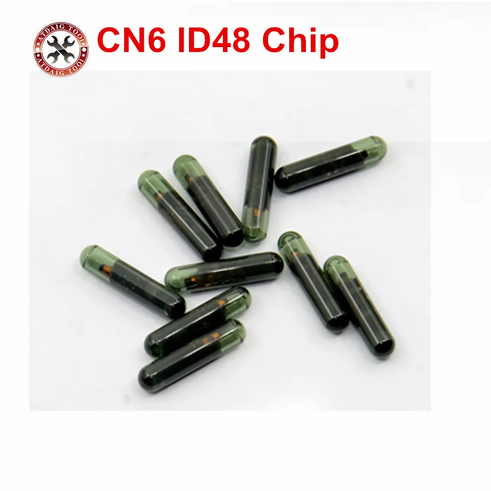 10 шт./лот CN6 ID48 Автомобильный Транспондер стеклянный чип без надписей для CN900/ND900