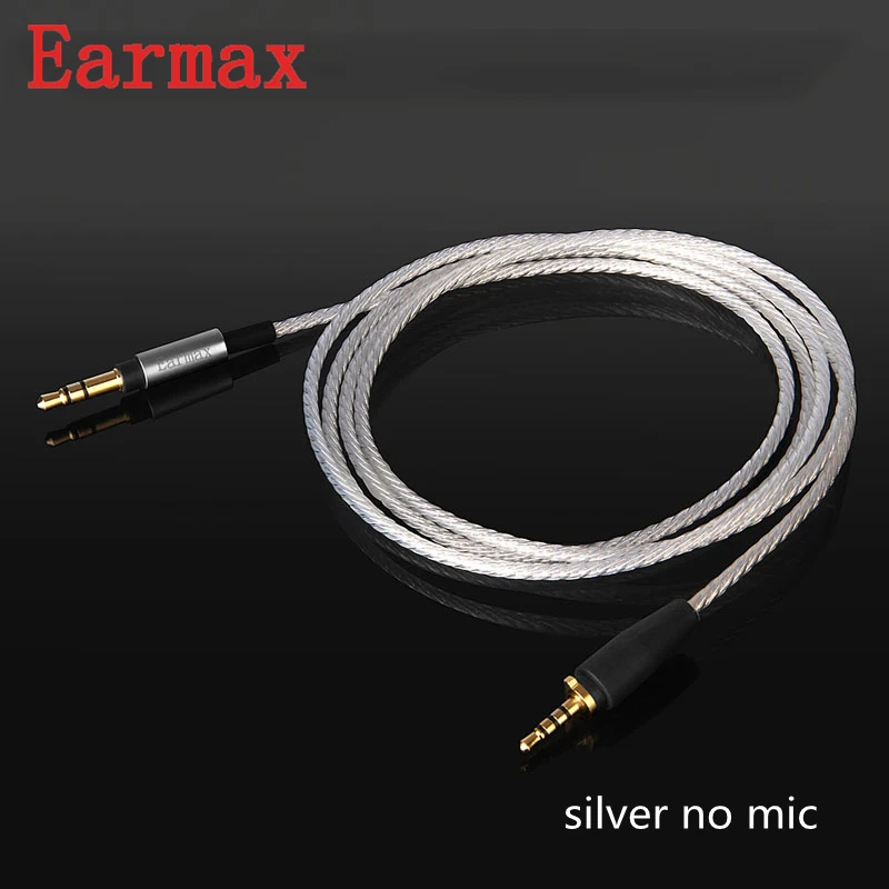 Earmax обновления для Urbanite кабель наушников 3 5 мм до 2 HIFI с серебряным покрытием