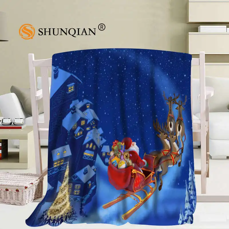 Custom Merry Christmas 02 Blanket Soft DIY Your Picture Decoration Bedroom Size 56x80Inch 50X60Inch 40X50Inch A7.10 | Дом и сад