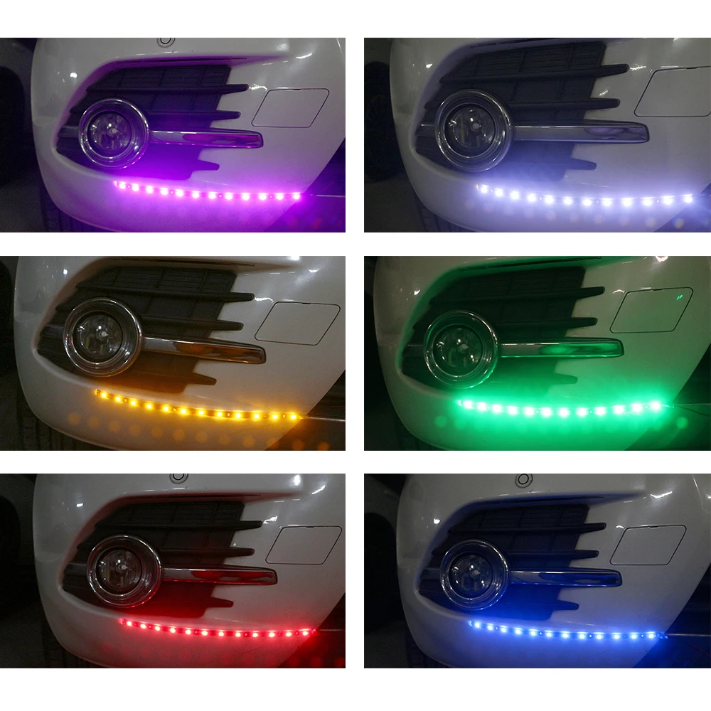 YM E-Bright 4 шт. 30 см 5050 15 SMD 12 В Гибкая Водонепроницаемая декоративная светодиодная