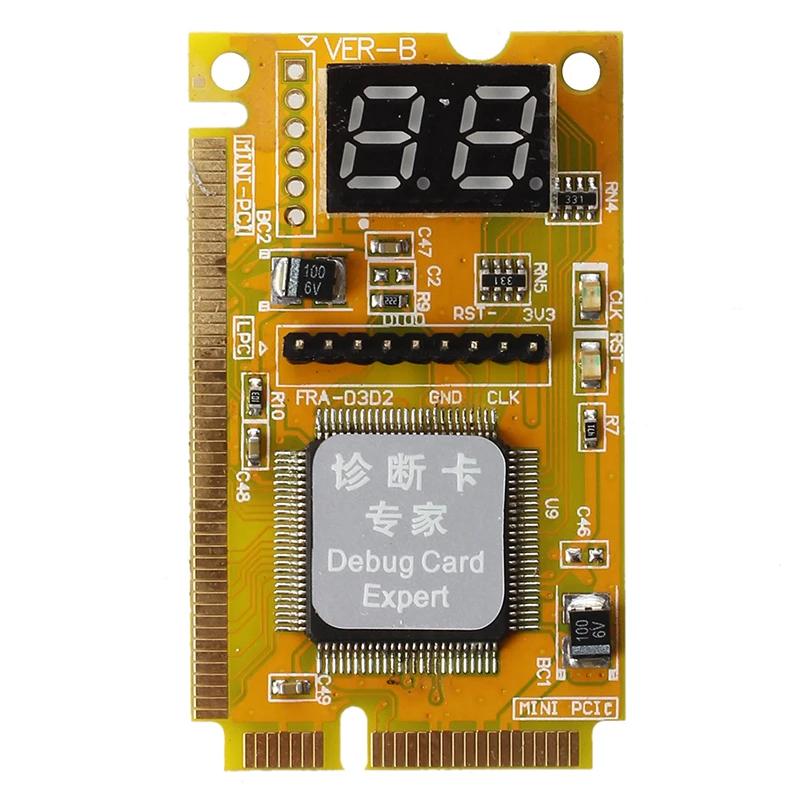 Диагностическая карта для ноутбука 2 значный мини PCI/PCI E LPC пост анализатор