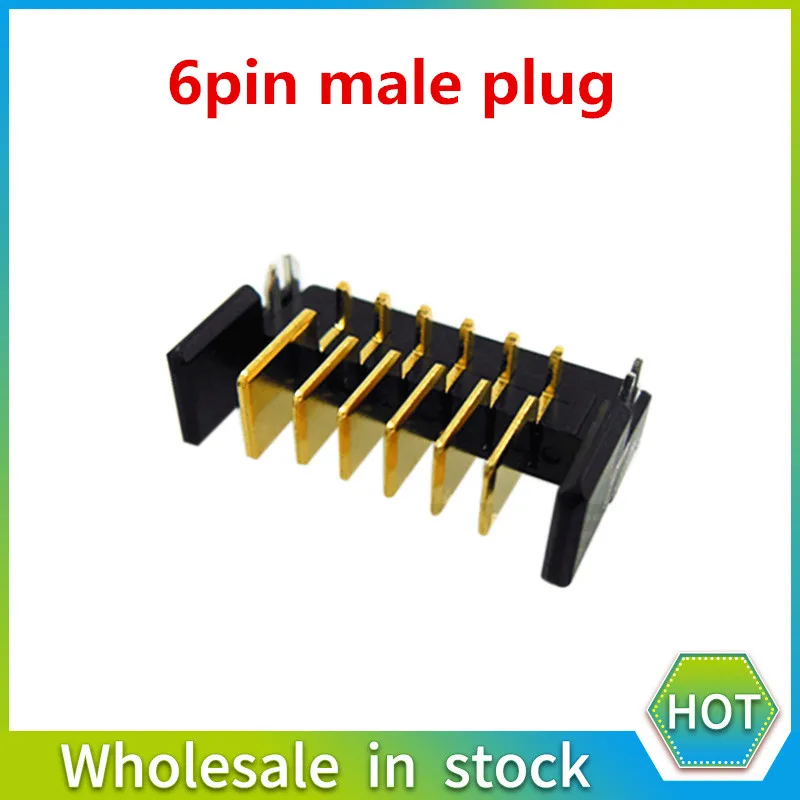 3, 4, 5, 6pin разъем для аккумулятора ноутбука шаг 2,0 мм держатель зажим слот контактный штекер и гнездо 180 градусов СГИБ ноги 1 пара