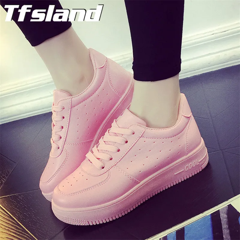 Tfsland/Женская дышащая теннисная обувь на платформе женская Chaussure Femme Zapatos Mujer Basket