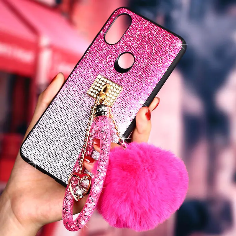 Чехол для Xiaomi Mi A1 a2 5x6x9 8 se lite note 3 mix 2s max play 5c funda Модный чехол сверкающий с блестками