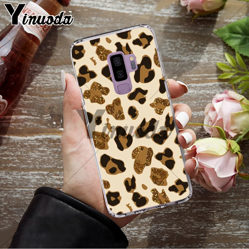 Yinuoda чехол для телефона с принтом жирафа леопарда тигра зебры Samsung S9 plus S5 S6 S6edge S6plus