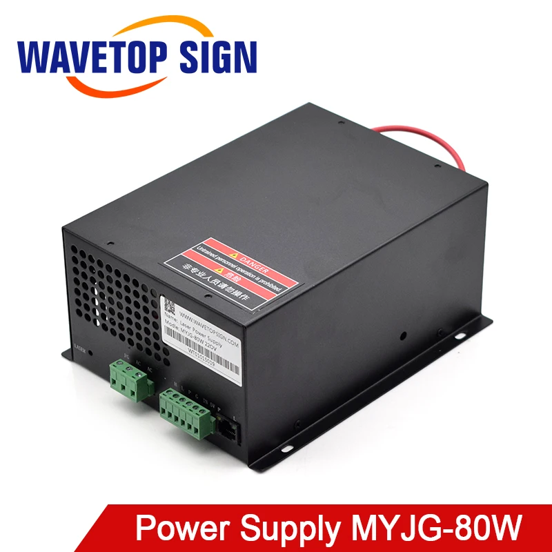 WaveTopSign MYJG 80 Вт СО2 лазерный источник питания для СО2 лазерная гравировка машина для резки MYJG-80W