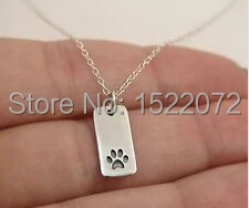 Бирка с принтом лапы по низкой цене ожерелье на заказ бирка для собаки кошки