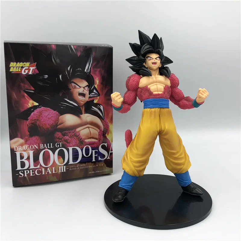 Dragon Ball Z Goku GT кровь Саян вырывается Супер Саян 4 красный боевой вер. ПВХ фигурка DBZ коллекция 20 см