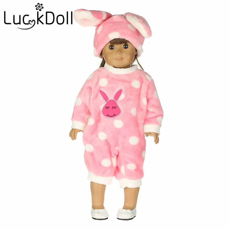 LUCKDOLL/плюшевая Пижама высокого качества размер 18 дюймов американская кукла 43 см