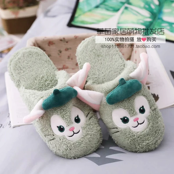 Мультфильм Даффи медведь Stellalou Rabbit Shelliemay Gelatoni хлопковые сандалии шлепанцы для