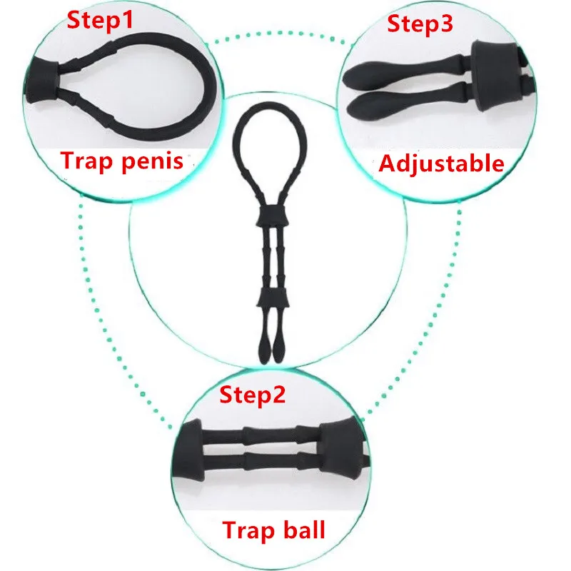 New length 190mm silicone erection penis double cock Ring ball stretcher male delay ejaculation Sex Toy for men | Красота и здоровье