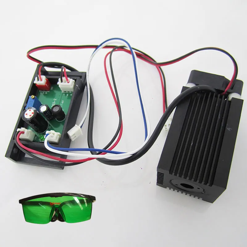 Фото Красный лазерный модуль 400 МВт 638нм 12 в TTL диодный драйвер плата для DIY RGB Красный лазерный модуль 400 МВт 638нм 12 в TTL диодный драйвер плата для DIY RGB