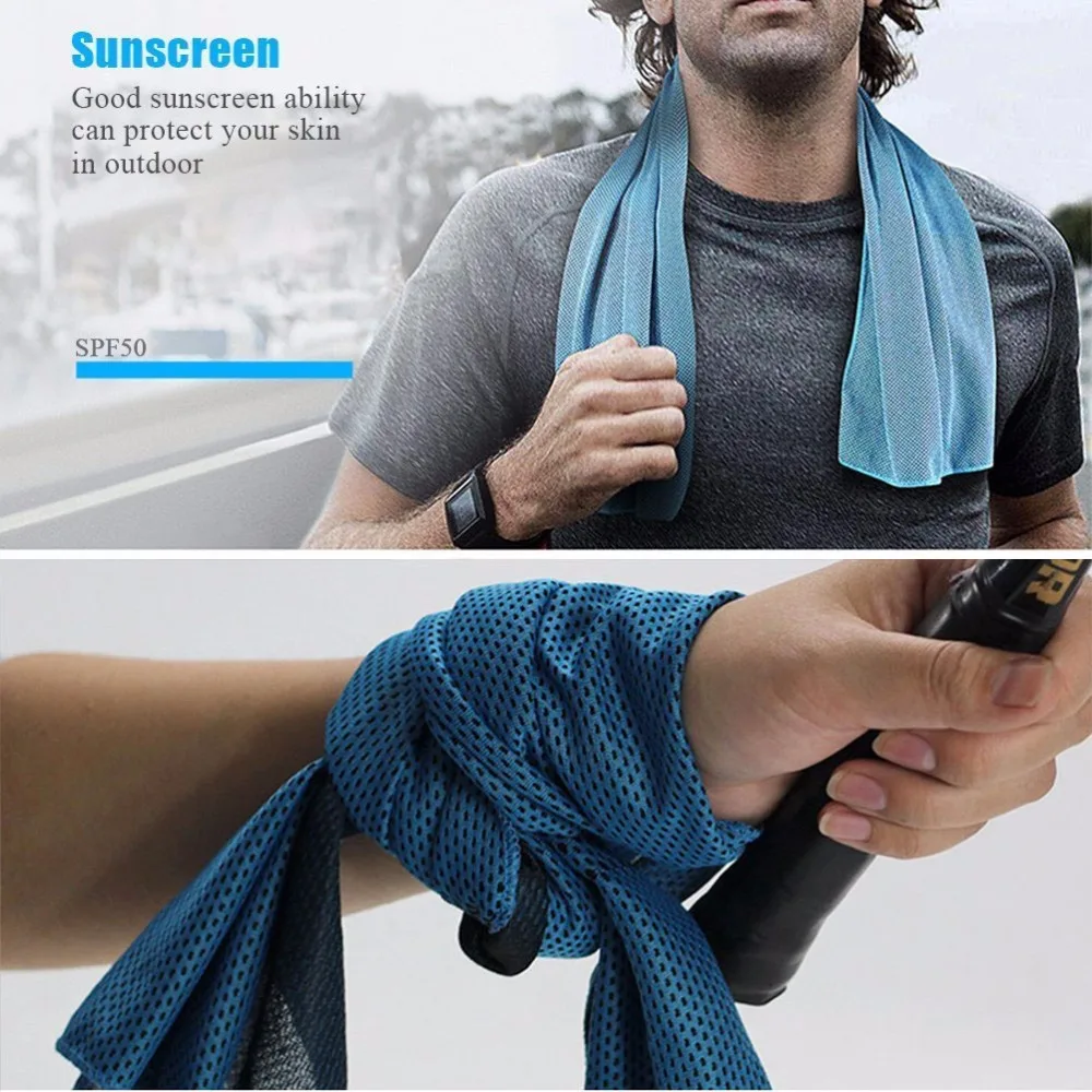 Охлаждающее полотенце быстросохнущее многоразовое охлаждающее из прочной