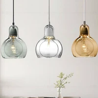 simple glass dining room pendant light flower shop glass pendant lamp decorative home light kitchen lighting fixture glass