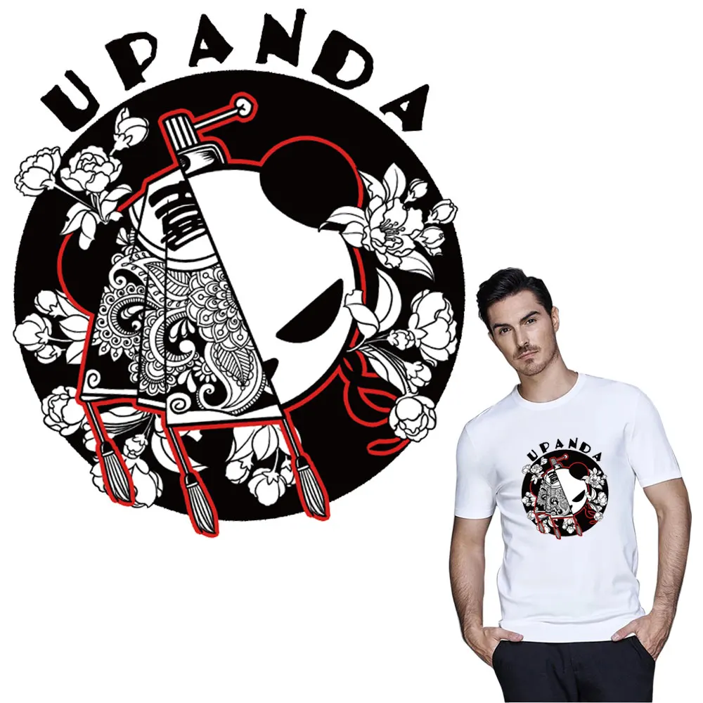 

Animal patches PANDA for clothing accessories transfer iron stickers patch for DIY T-shirt fleece decoration appliqued washable