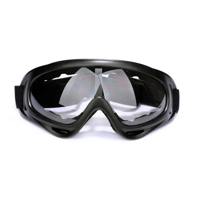 Clear На открытом воздухе очки для катания на лыжах и UV400 Анти-туман большой Лыжная маска Стекло Лыжный Спорт очки спортивные защита от пыли и ветра для верховой езды Стекло es очки для катания на сноуборде - Цвет: Clear
