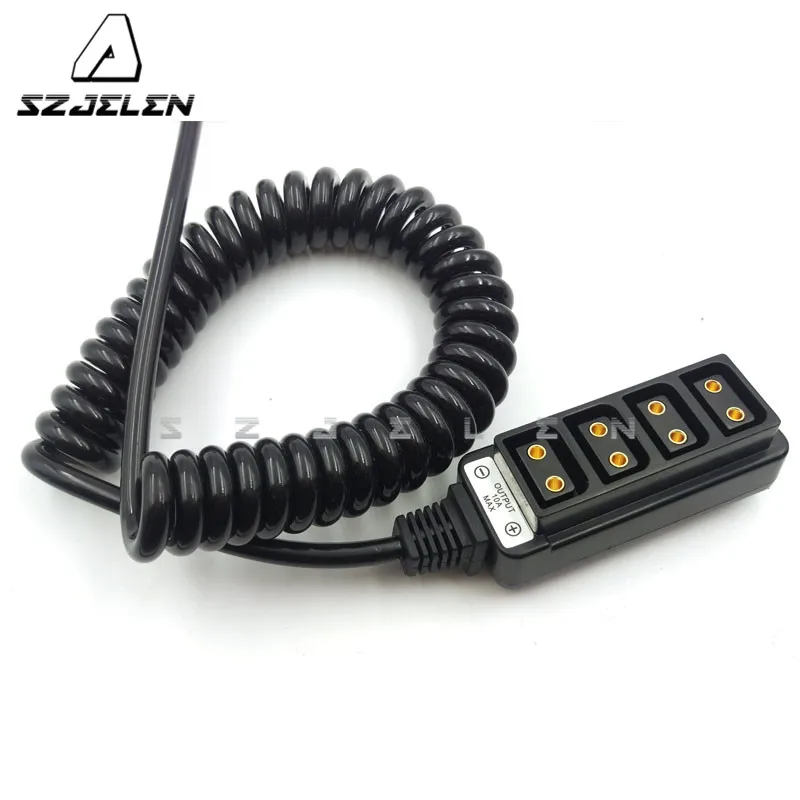 Rolux 1 Male Power Tap P D to 4 Port Female Hub Adapter 45CM ~ 200CM|d-tap|d-tap femaled-tap male |