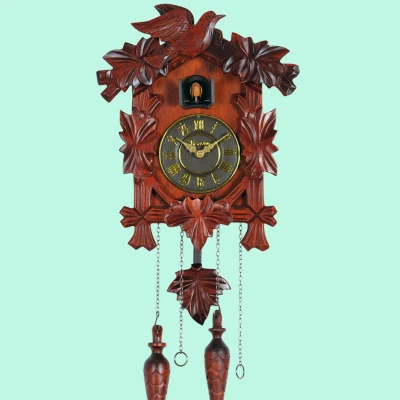 Винтажные домашние птицы Cuckoo маятник деревянные настенные часы декоративные гостиной Висячие - Цвет: B
