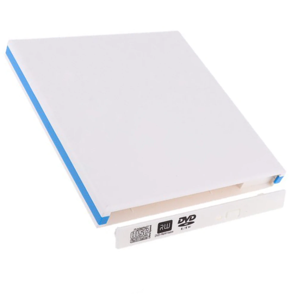 Белый внешний CD/DVD RW корпус типа C USB 3,1 корпус 12,7 мм SATA Оптический Дисковод чехол для ноутбука без драйвера
