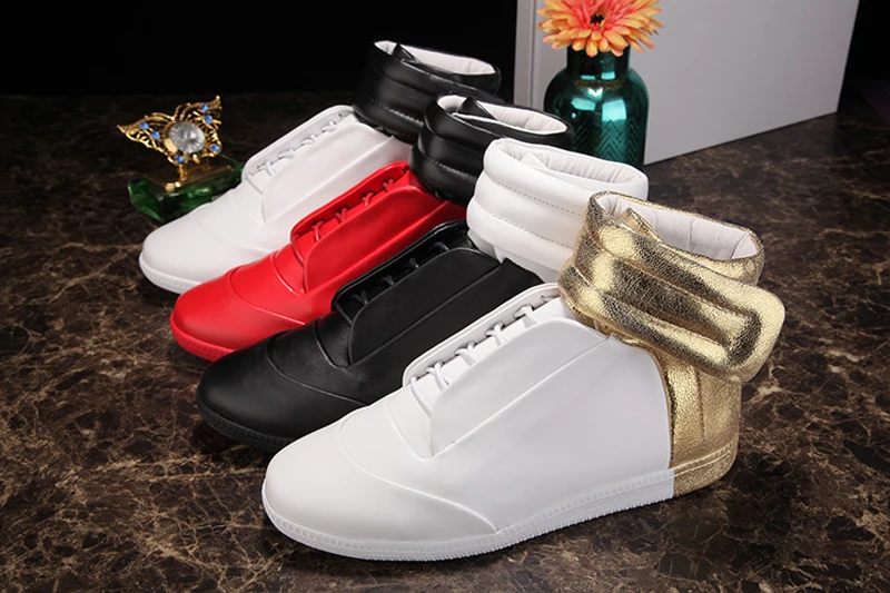Мужская повседневная обувь смешанных цветов; chaussure homme; модная обувь с высоким берцем; мужские дизайнерские кроссовки; ботильоны