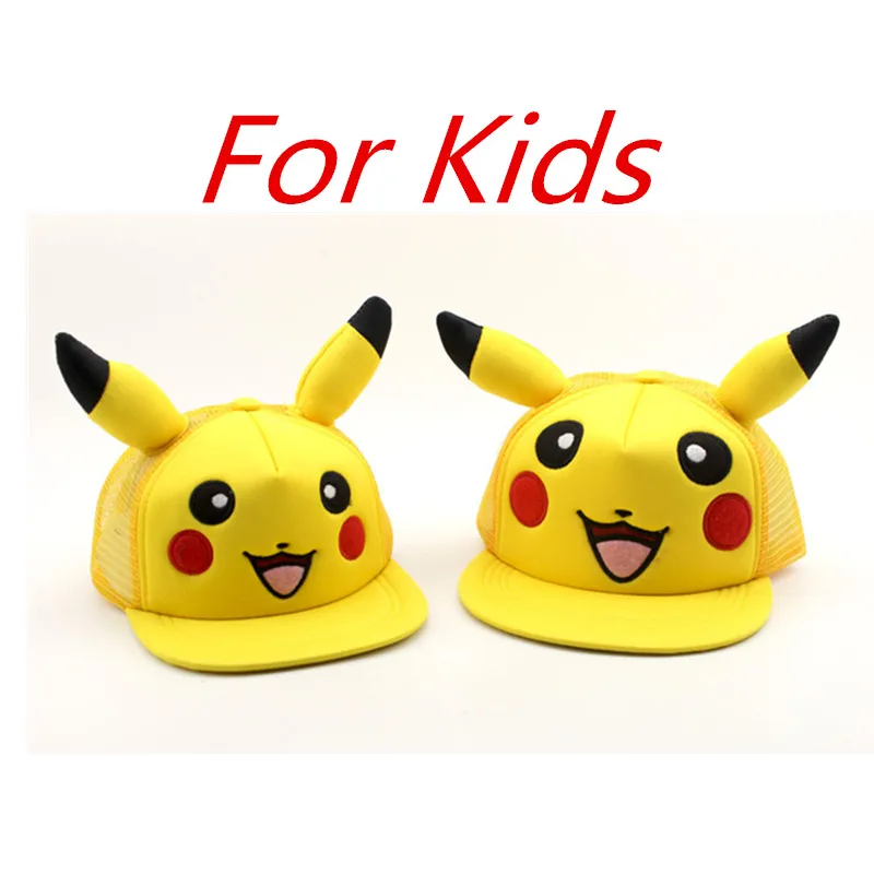 Хлопок новый фильм детектив шляпа Пикачу косплэй костюм Snapback унисекс Бейсбол