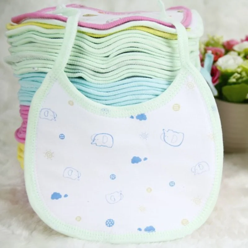 10 шт./лот милые нагрудники для новорожденных водонепроницаемые Слюнявчики