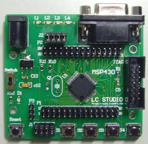 

free shipping MSP430F149 learning board with serial interface