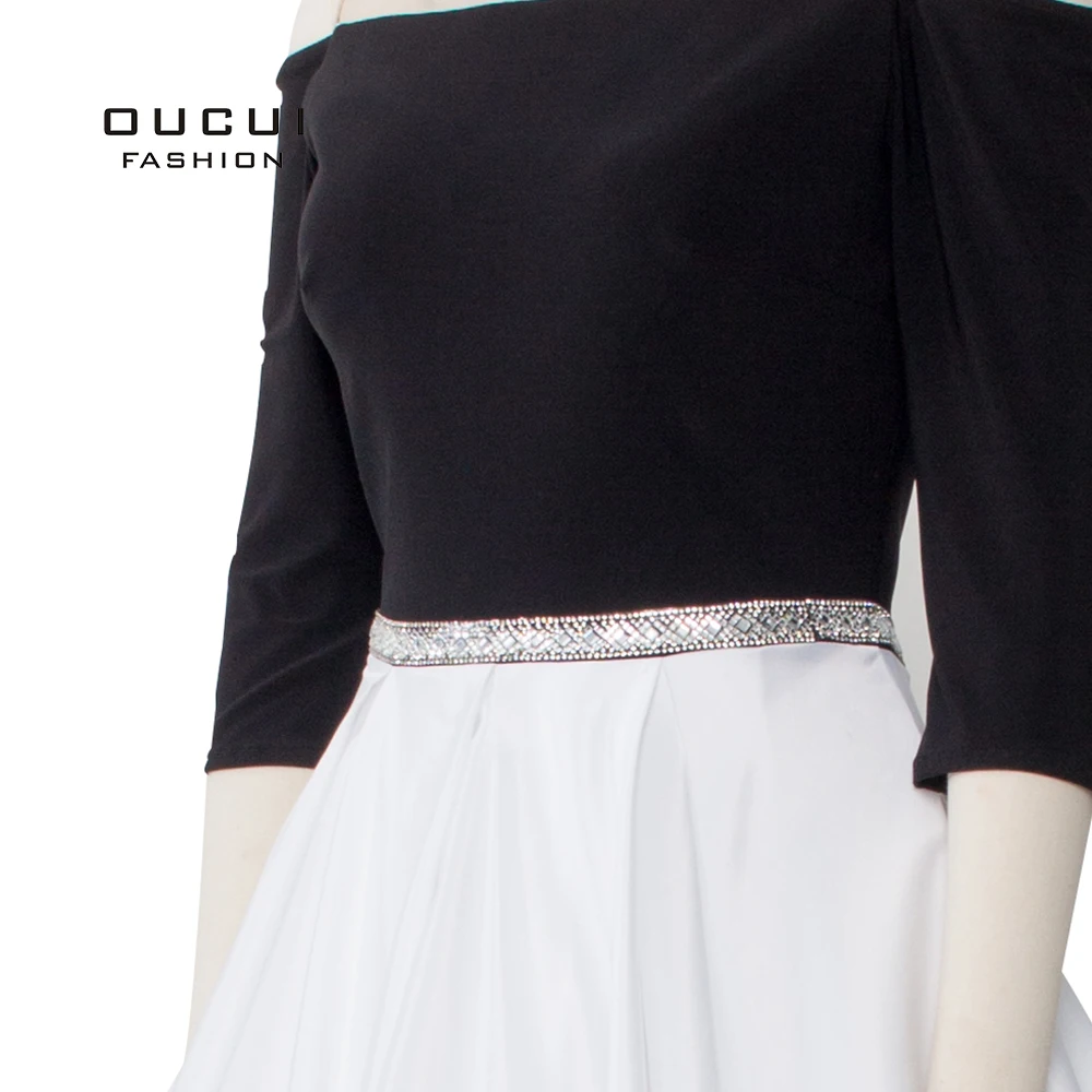 Простое черное женское длинное вечернее платье без бретелек 2019 бальное с