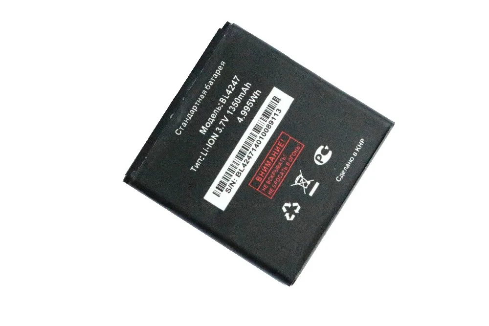 1350 мАч/4.995Wh BL4247 сменный литий ионный аккумулятор для FLY BL 4247 IQ442 Miracle 1 Batterie Bateria Batterij