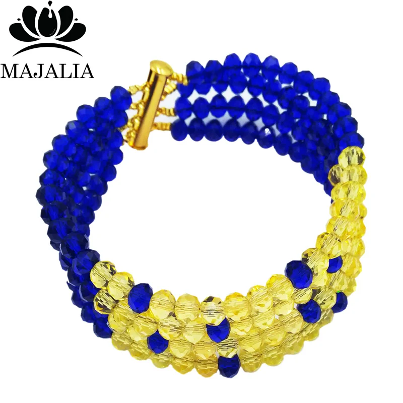 Majalia Романтический Африканский комплект ювелирных изделий желтый королевский