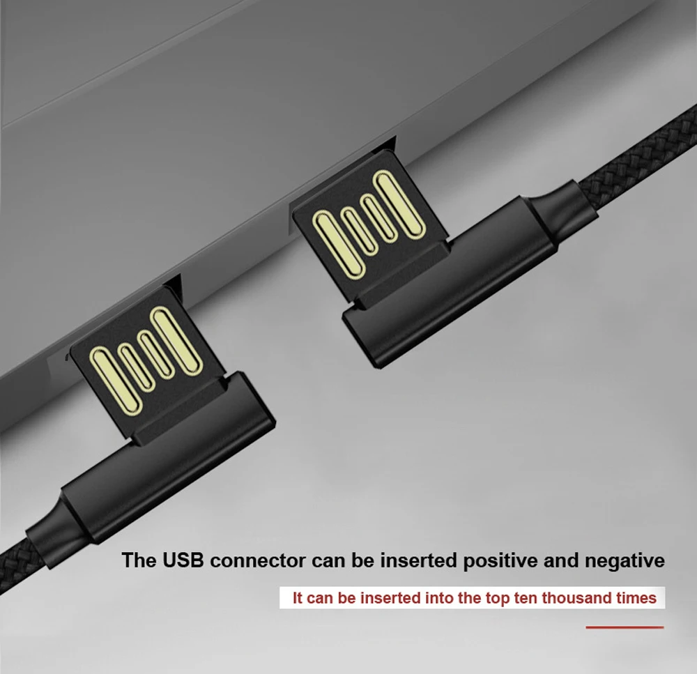 Прочный Плетеный Кабель USB Type C для быстрой зарядки на 90 градусов Huawei P9 P10 P20 Pro Xiaomi