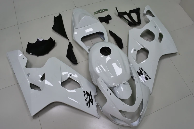Обтекатели для Suzuki GSXR600 2004 2005 K4 Белые Набор всего тела GSX R 600 04 Abs GSXR750 2004|Полные