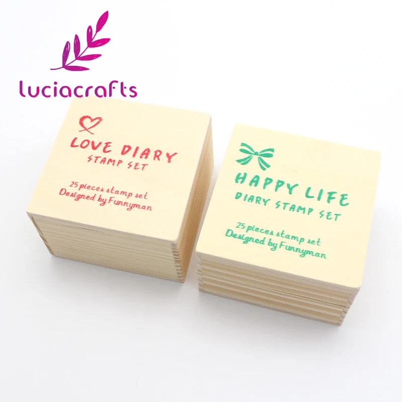 Распродажа! Lucia crafts новая деревянная прямоугольная печать резиновая красивая