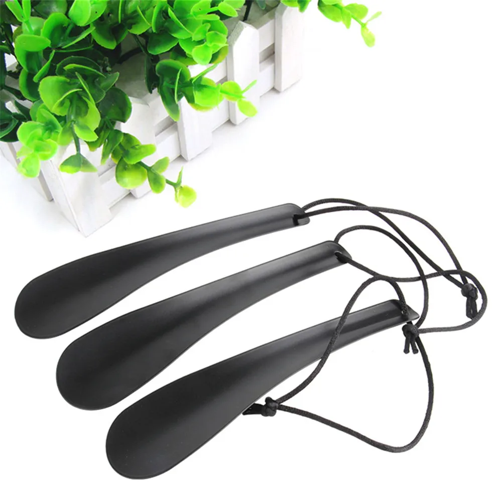 1PCS 19 Cm Flexible Sturdy Slip Black Alloy Shoe Horn Spoon Shape Shoehorn Lifter | Обувь