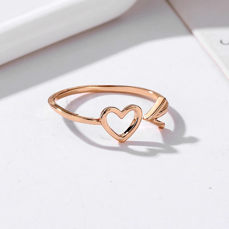 CUTEECO Простые Модные Сердце Регулируемый вечерние кольца для женские обручальные кольца женское кольцо ювелирные изделия винтажный, с серебряным покрытием