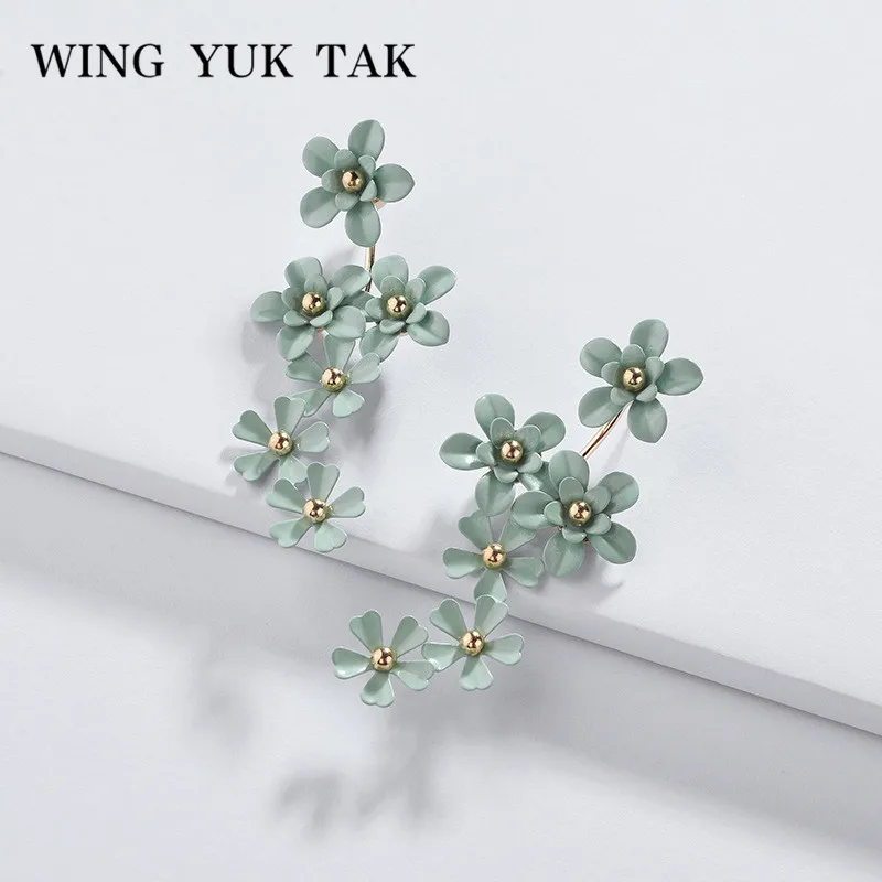Женские этнические серьги гвоздики wing yuk tak 4 цвета ювелирные украшения для