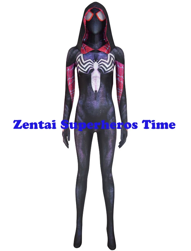 Костюм гвенома гвеном Стэйси с 3D принтом костюм для косплея Супергероя
