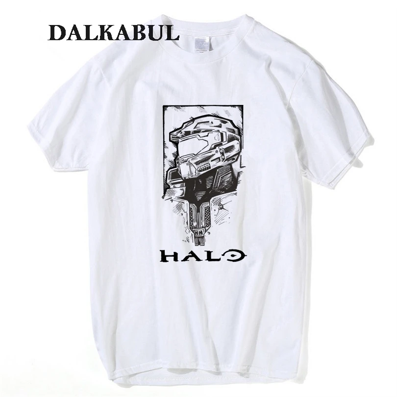 Мужские футболки HALO 2018 футболка с короткими рукавами 3D принтом аниме camisa masculina